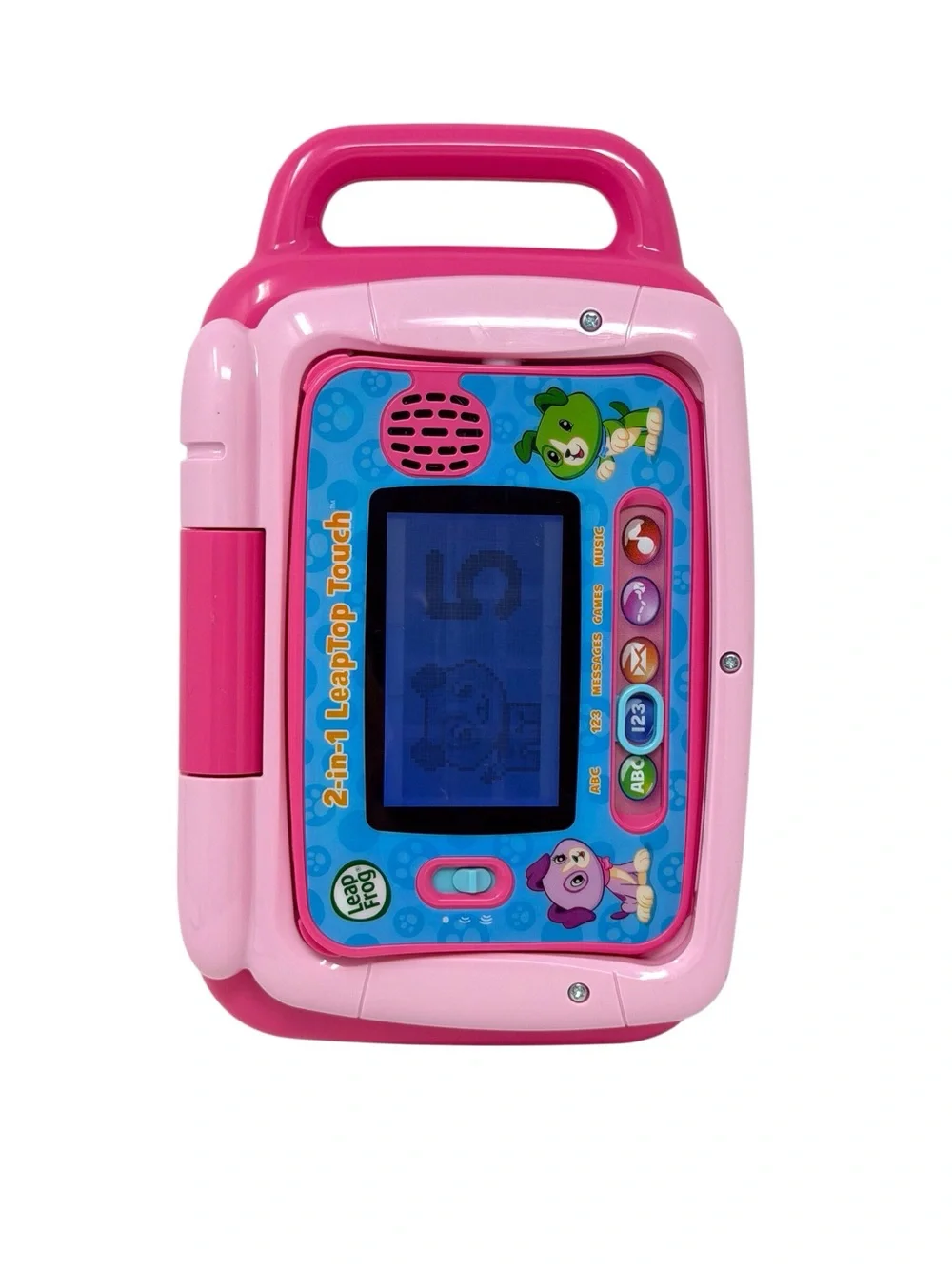 Leap Frog 2 in 1 Leaptop Touch Learning Educational  Kids Toy Pink Laptop EUC